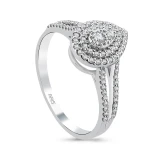 Diamant Tropfen Effekt Ring Diamant Tropfen Effekt Ring