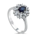 1,11 Karat Diamant Saphir Ring 1,11 Karat Diamant Saphir Ring