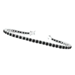 Schwarzes Diamant Tennis Armband