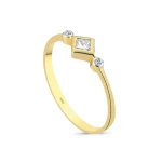 Diamant Prinzess Solitärring Diamant Prinzess Solitärring