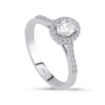 0,46 Karat Diamant Ovaler Fantasie Ring