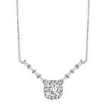 Diamant Baguette Halskette Diamant Baguette Halskette