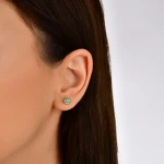Diamant Smaragd Ohrringe