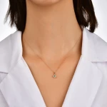 Diamant Smaragd Halskette