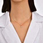 Diamant Gold Halskette