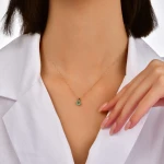 Diamant Smaragd Halskette