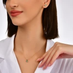Diamant Smaragd Halskette