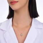 Diamant Kreuz Halskette Diamant Kreuz Halskette