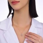 Diamant Kreuz Halskette Diamant Kreuz Halskette