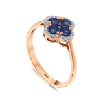 Saphir Diamant Ring