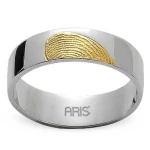 Herz-Fingerabdruck Gold Trauring Herren Modell Herz-Fingerabdruck Gold Trauring Herren Modell
