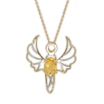 Liebesengel Citrin Gold Halskette (Jibril)