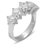 0,94 Karat Diamant 5 Stein Ehering 0,94 Karat Diamant 5 Stein Ehering