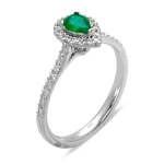 Diamant Tropfen Smaragd Ring Diamant Tropfen Smaragd Ring