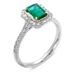 Diamant Smaragd Ring Diamant Smaragd Ring