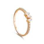 Roségold Baguette Tria Ring Roségold Baguette Tria Ring