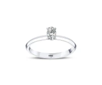 L’oval 0,30 Karat Ovaler Solitär Diamantring