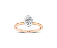 L’oval 0,39 Karat Ovaler Solitär Diamantring