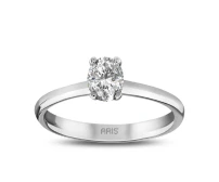 0,50 Karat Ovalschliff Diamant-Solitärring