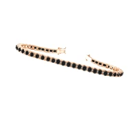 Schwarzes Diamant Tennis Armband