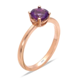 Goldring mit Amethyststein