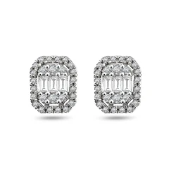 Diamant Baguette Fantasie Ohrring