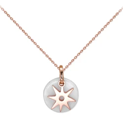 Goldkette mit Kayra Symbol auf Perlmutt
