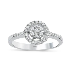 Diamant Solitär Effekt Ring