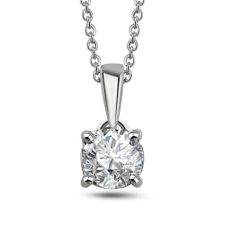 0,10 Karat Diamant Solitärring Halskette
