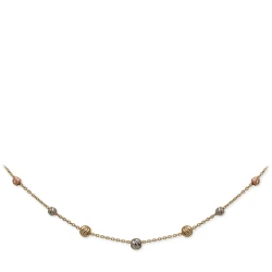Italienisches Modell Dorika Kugel Goldkette