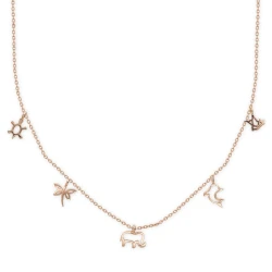 14 Karat Gold Glückskette