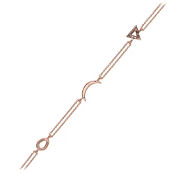 14 Karat Gold 4-Elemente-Symbol Armband
