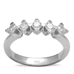 0.56 Karat Diamant Fünfstein Ring