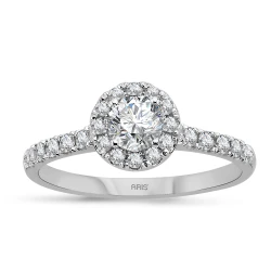 0,66 Karat Diamant Fantasie Solitär Ring
