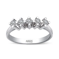 Diamant 5-Steine Miracle Ehering (0,75 Ct.)