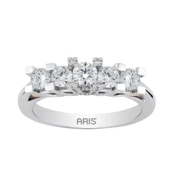0.86 Karat Diamant Fünfstein Ring
