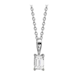 Baguette-Solitärring mit Diamant