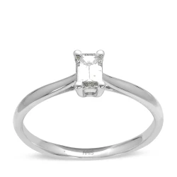 0,20 Karat Baguette-Schliff Diamant-Solitärring