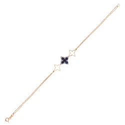 Diamant Saphir Glücksarmband