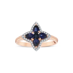 Saphir Glück Diamant Ring