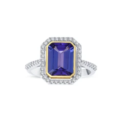 Tansanit Diamant Ring