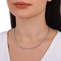 2,00 Karat Diamant Tennis Halskette