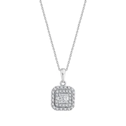 Prinzessschliff Design-Diamantkette
