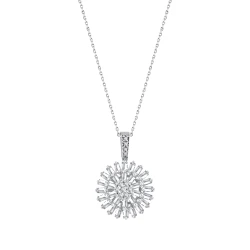 0,83 Karat Baguette-Diamantkette