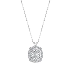 0,39 Karat Baguette-Diamantkette