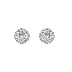 1,29 Karat Baguette-Diamantohrringe
