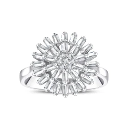 0,72 Karat Baguette-Diamantring
