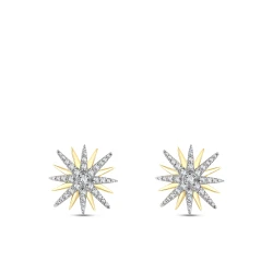 Sonnen-Diamantohrringe