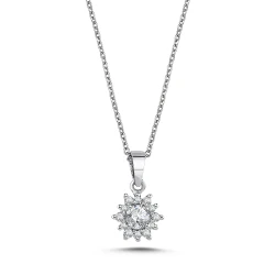 0,18 Karat Design-Diamant-Solitärkette