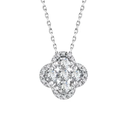 Kleeblatt-Diamantkette